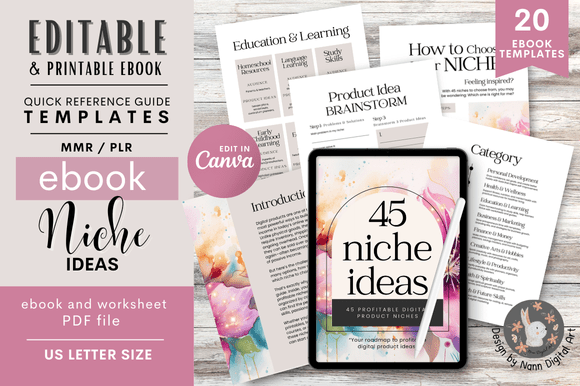 45 Niche Ideas Ebook: Your PLR Business Starter Kit