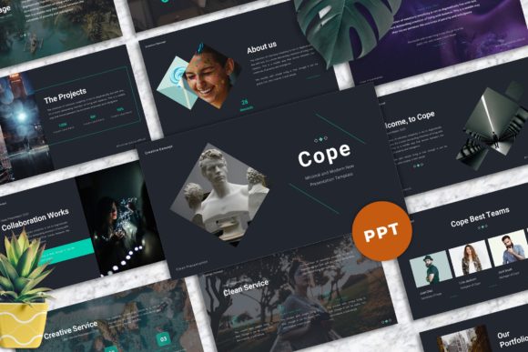 Cope: A Minimalist Powerpoint Template for Modern Professionals