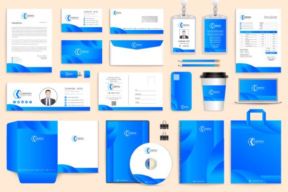 Corporate Brand Identity Templates Kit: Modern Office Stationery