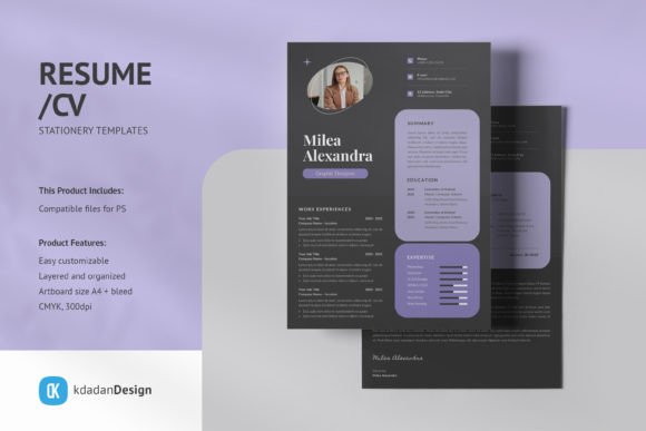 Elevate Your First Impression with Resume/CV PSD Templates Vol 164