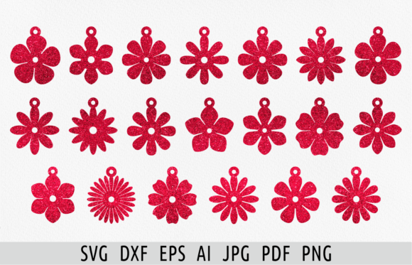 Flower Earring Templates Earring Svg: Your Blueprint for Bespoke Jewelry