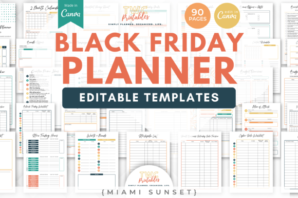 Master Your Sales Season: Black Friday Planner Canva Templates /8