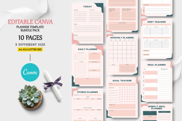 Master Your Workflow with Editable Canva Planner Templates