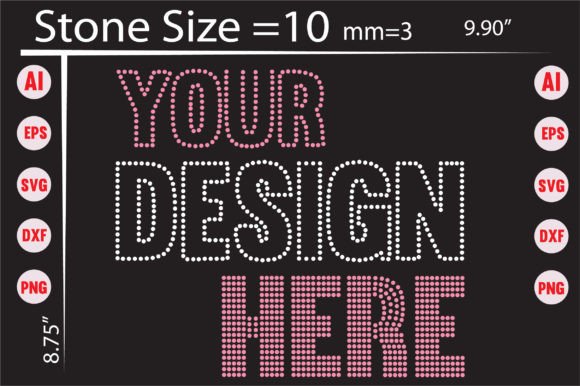 Mastering Sparkle: A Guide to Your Design Here Rhinestone Templates