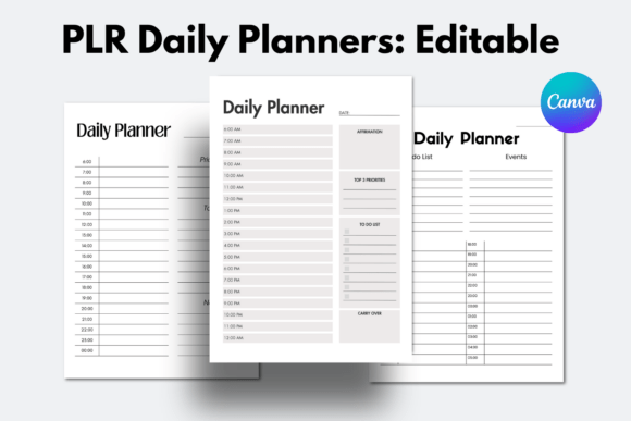 Mastering Your Workflow with PLR Canva Daily Planner Templates