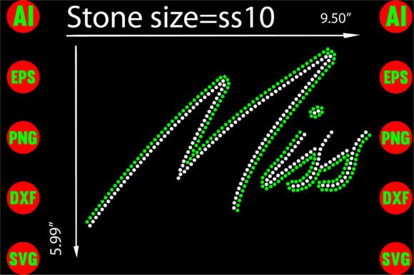 Miss Rhinestone Templates: Bold Character for Modern Design