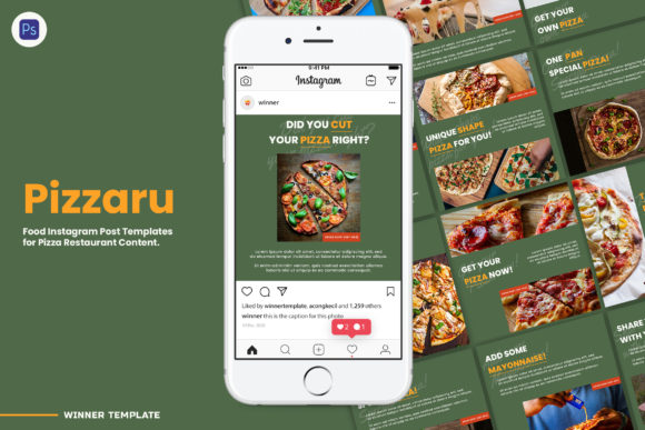 Pizzaru Pizza Instagram Templates: Design Your Perfect Slice