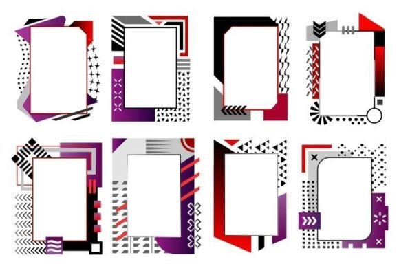Red, Purple, and Black: A Modern Frame Collection for Bold Designers