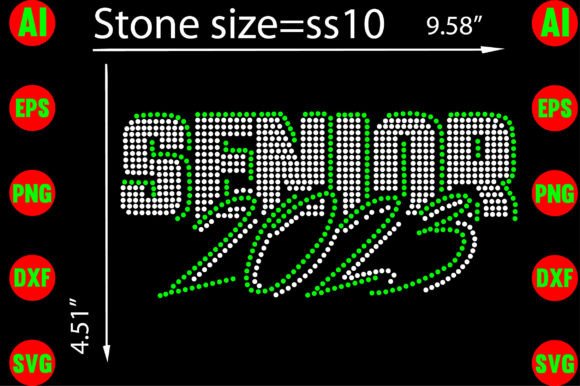 Senior 2023 Rhinestone Templates: A Design Asset for Memorable Projects