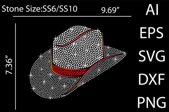 Sparkle & Style: A Designer's Guide to Cowboy Hat Rhinestone Templates