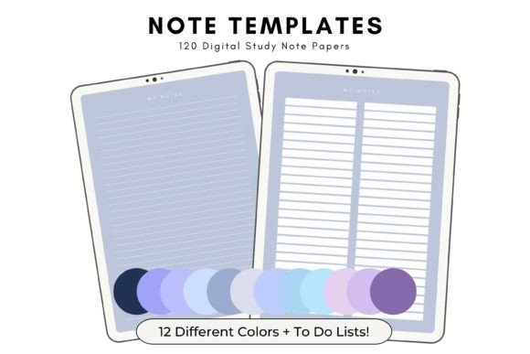 Streamline Your Study and Planning with Icy Digital Note Templates
