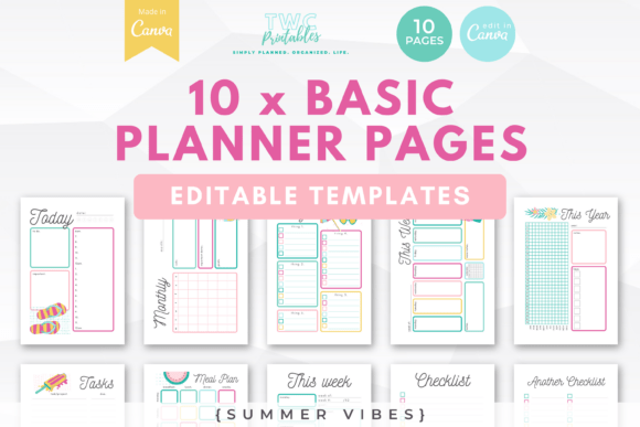 Summer-Ready Organization: A Deep Dive into Canva Planner Templates