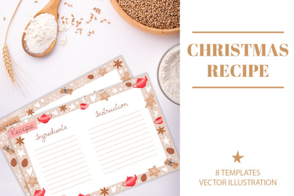 Sweeten Your Holiday Projects with Christmas Baking Recipe Templates