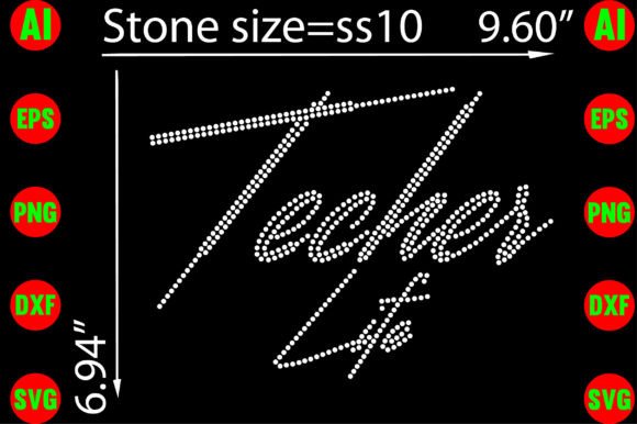 Techer Life Rhinestone Templates: Sparkle and Shine for Educator Crafts